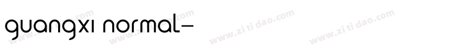 guangxi normal字体转换